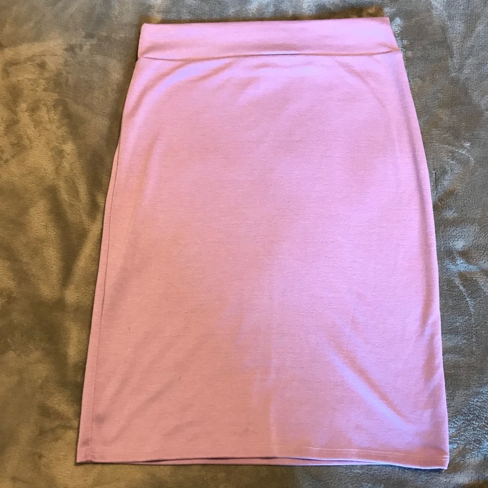 Lavender Stretch Pencil Skirt